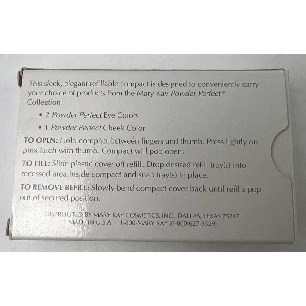 Mary Kay NIB Refillable Color Compact Retired #5455